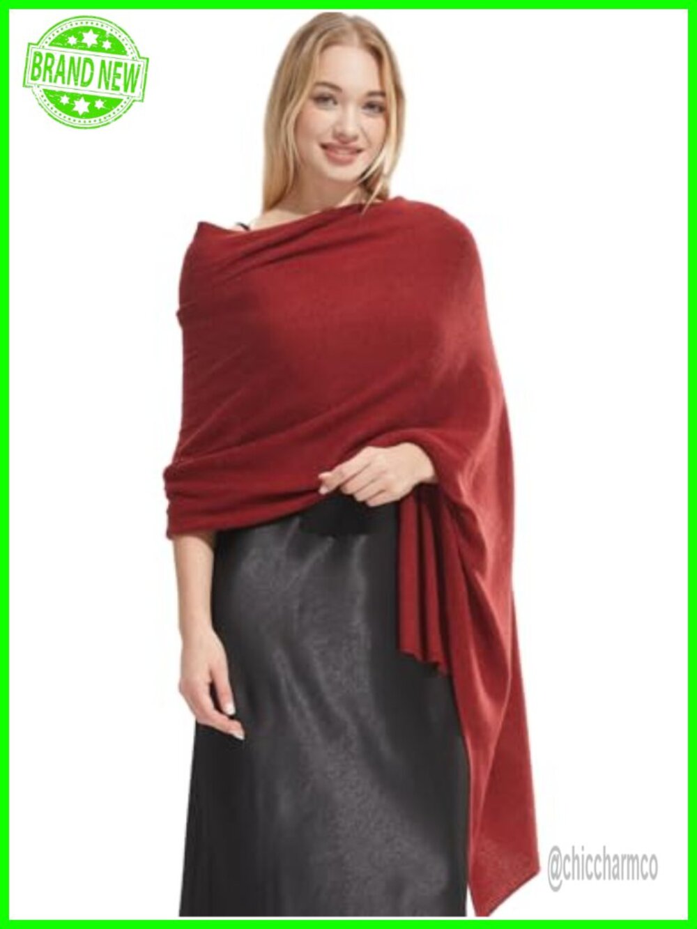 Cashmere Wool Blend Shawl Wrap Pashmina Scarf Travel Blanket